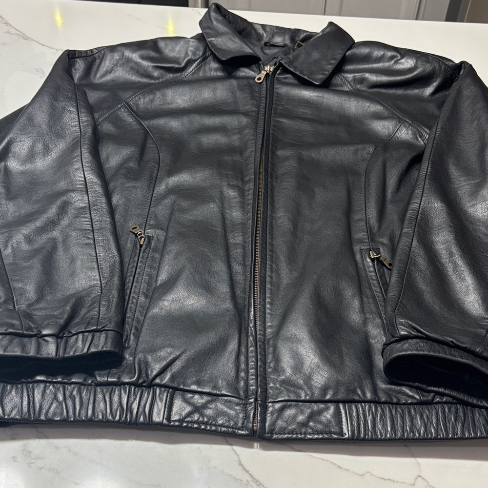 Preston & York Black Leather Jacket